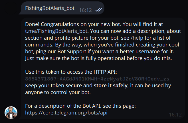 Получение API-токена